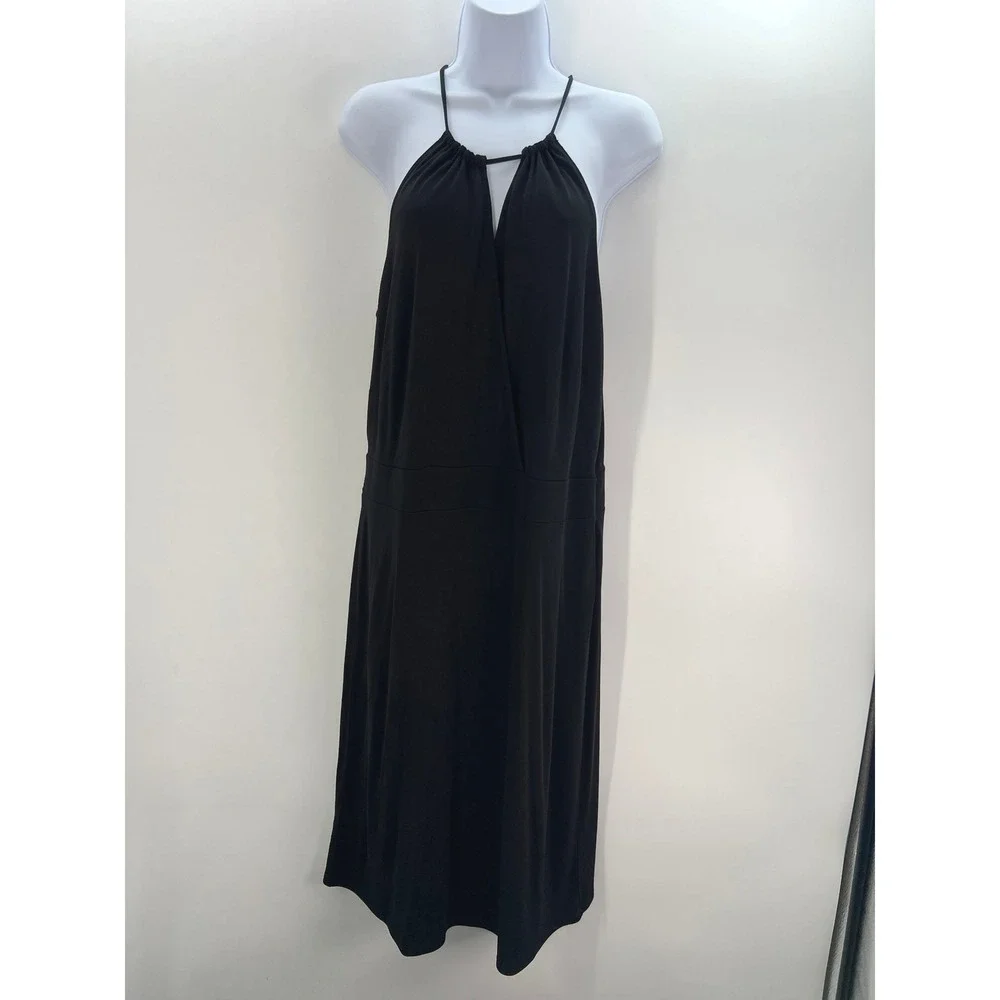 LOFT Black Halter Midi Dress - Picture 12 of 12